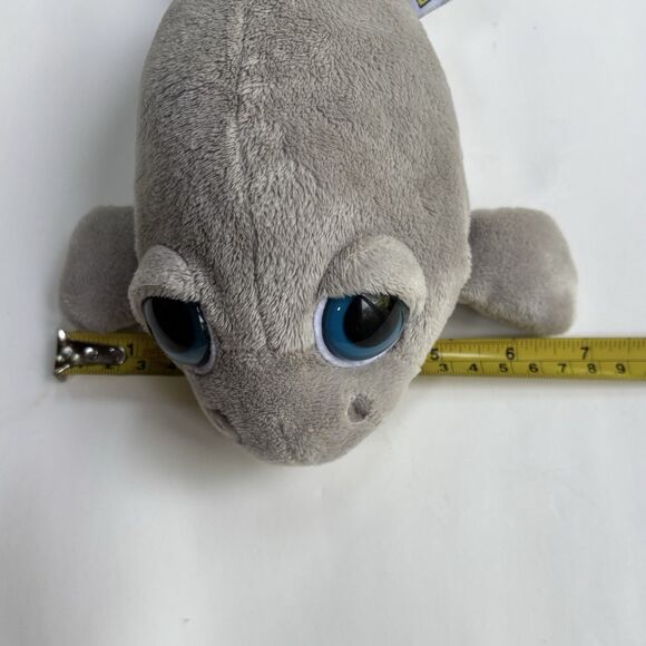 The Petting Zoo Grey Manatee Plush Stuffed Animal Ocean Mammal Toy 2011 9 in. - Picture 9 of 12